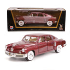 1948 Tucker Torpedo 1/18 Scale Die-Cast Metal Model Premium Classic Vintage Alloy Cars with Display Case, with Opening Doors, Be